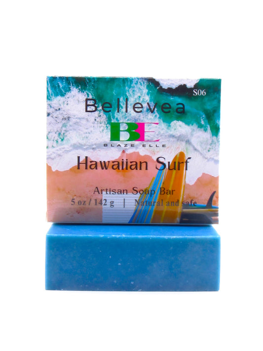 5oz Bellevea Artisan Soap Bar, Hawaiian Surf