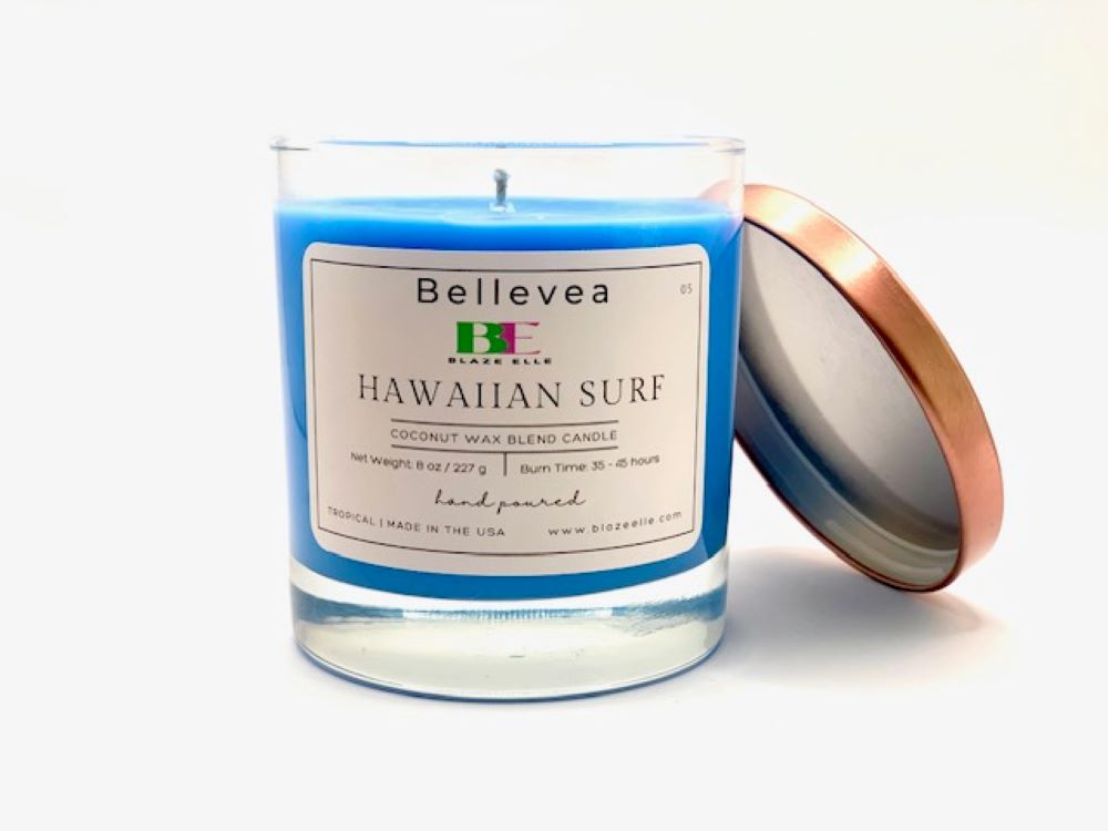 8oz Bellevea Hawaiian Surf Candle