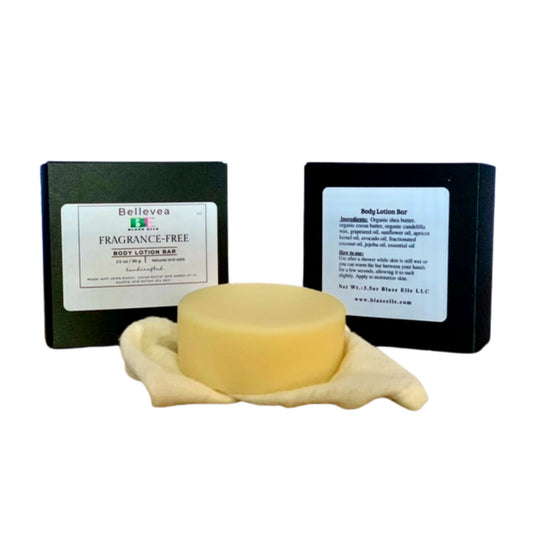 3.5oz Bellevea Fragrance-Free Body Lotion Bar